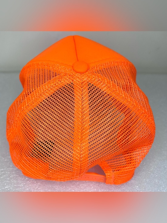 R13 Orange Trucker Hat adjustable Snap back EUC main image 8